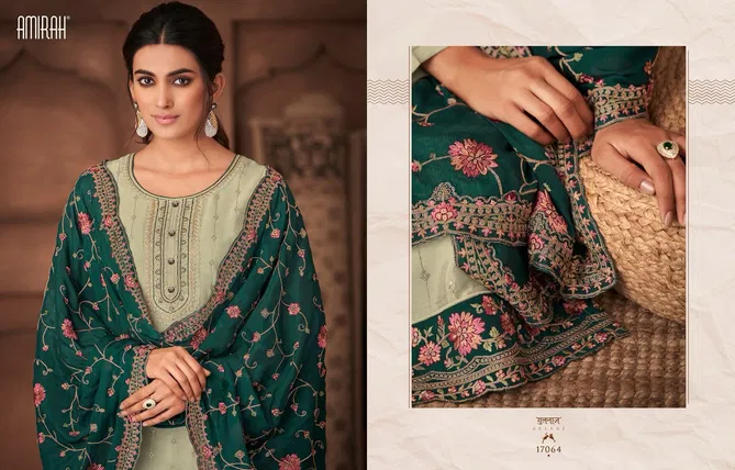 Amirah Gulnaz Vol 2 Chinnon Silk Designer Salwar Kameez Catalog